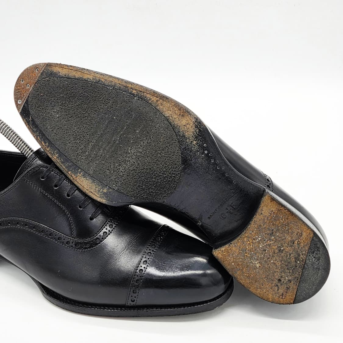  Saint Crispin's 캡토 옥스포드 슈즈 블랙 (6 1/2)  상품이미지3