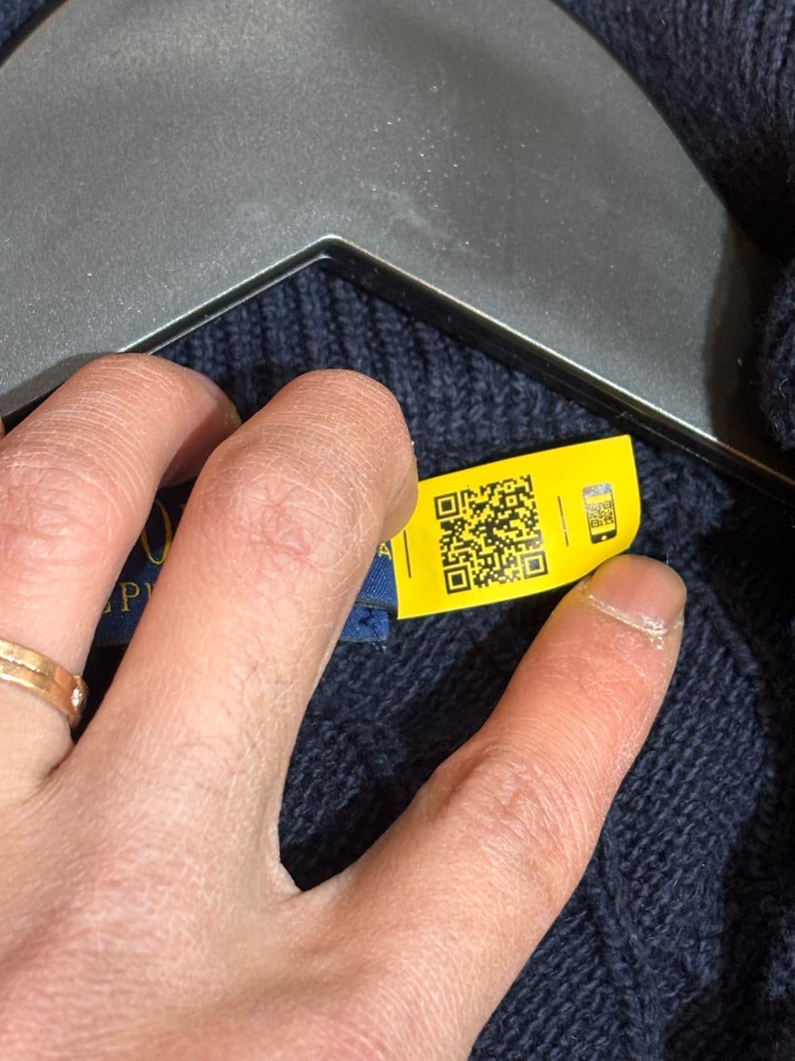 폴로 랄프로렌 하프집업 케이블 꽈배기 니트 스웨터 XL 상품이미지6