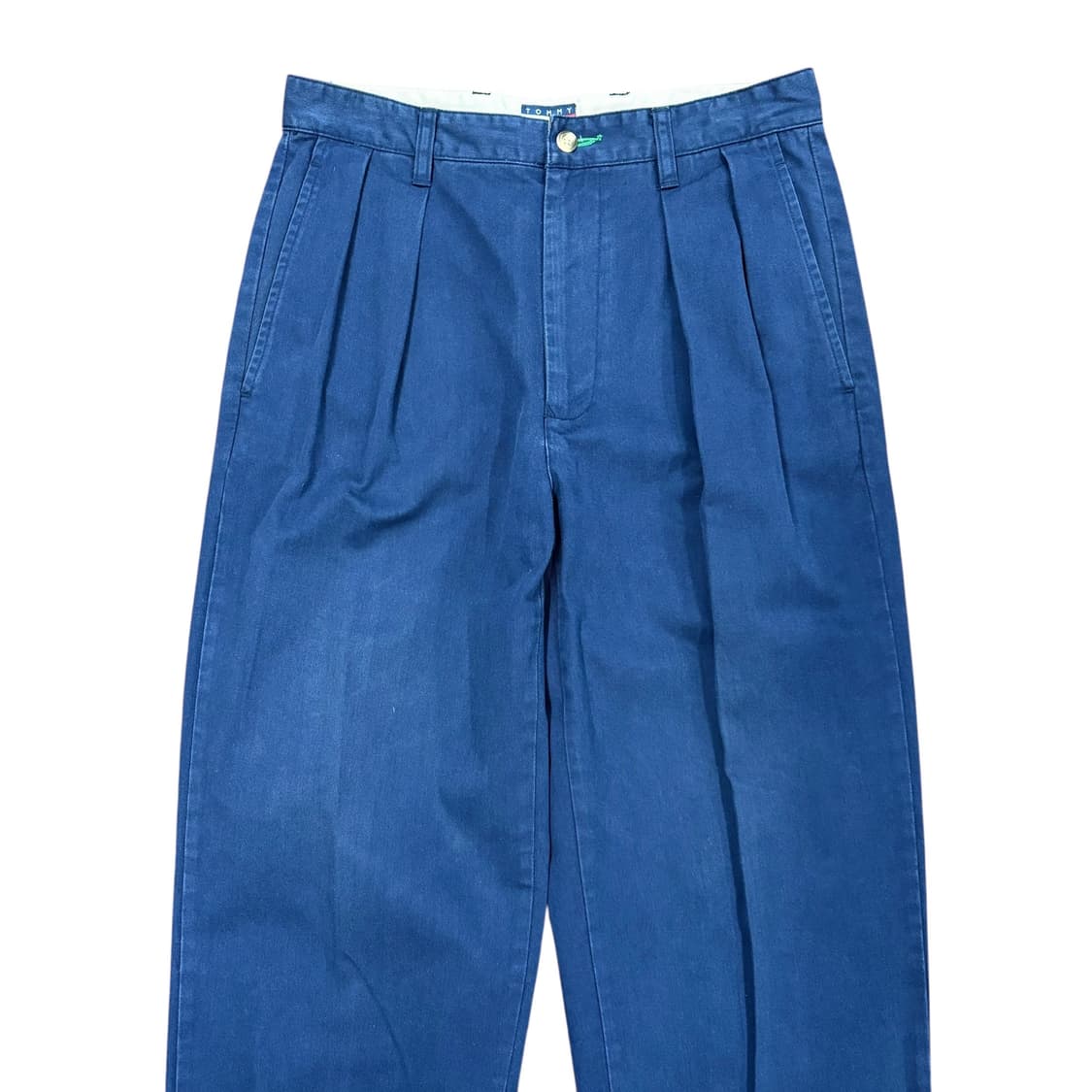 (30) 90s 타미힐피거 월계수 자수 네이비 코튼 팬츠 상품이미지4