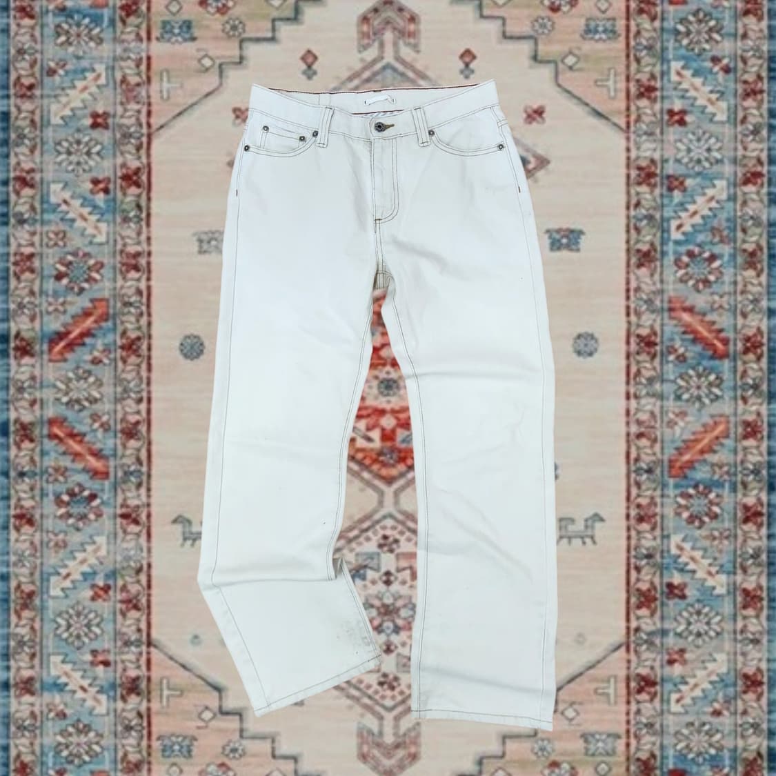 L.L.Bean vintage 화이트 데님 팬츠 30 상품이미지2