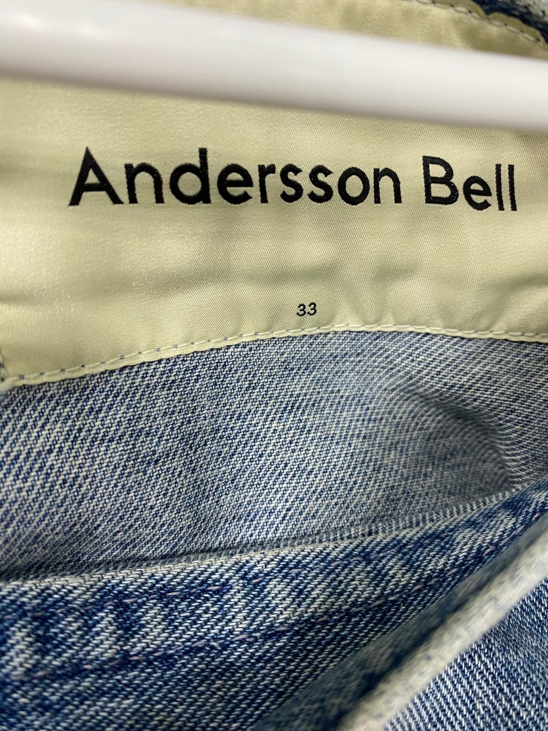 앤더슨벨 워시드 블루 와이드 데님 apa522m (33) 상품이미지4