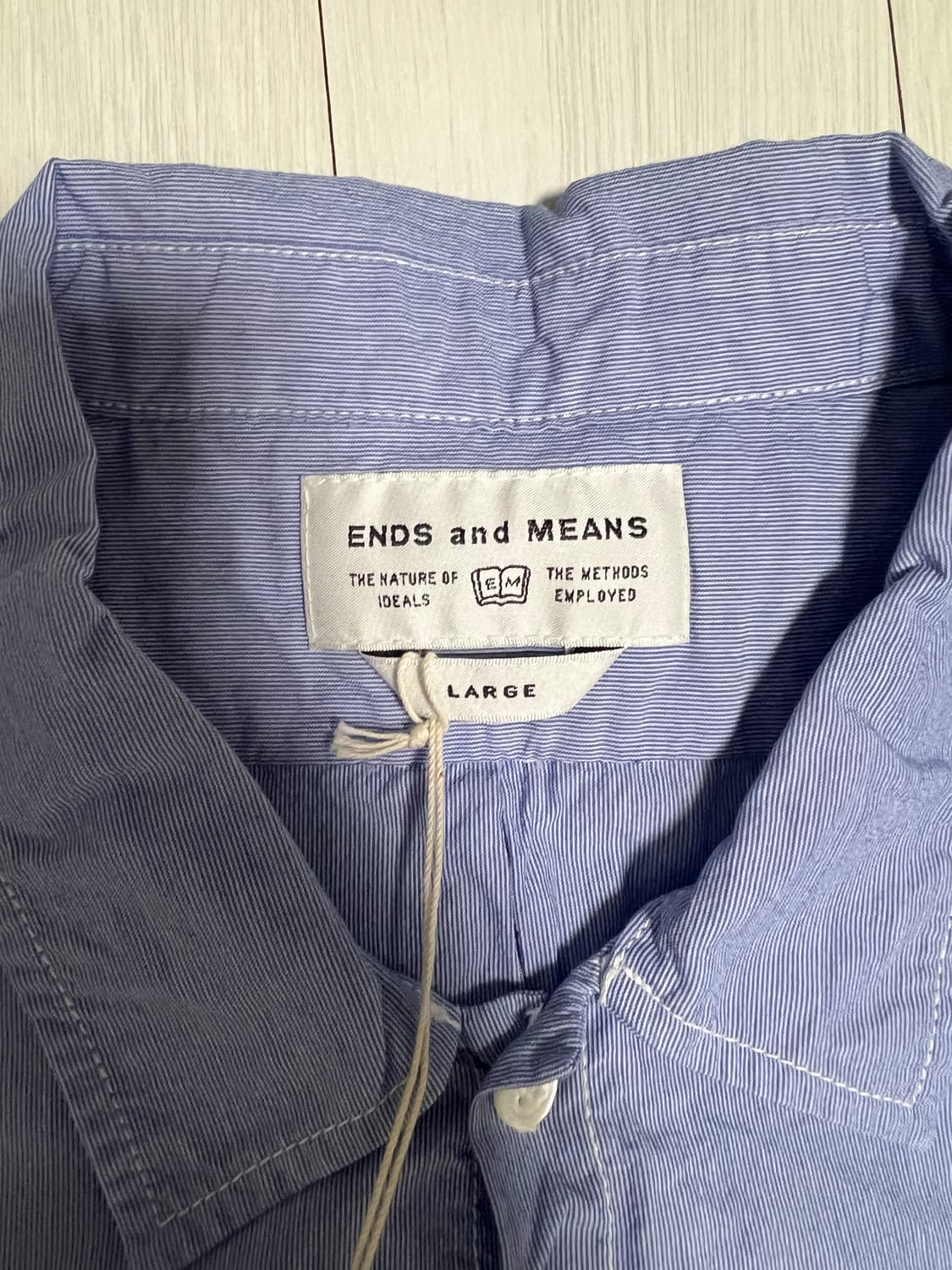 Ends and means nizza shirts 23ss sax L 상품이미지3