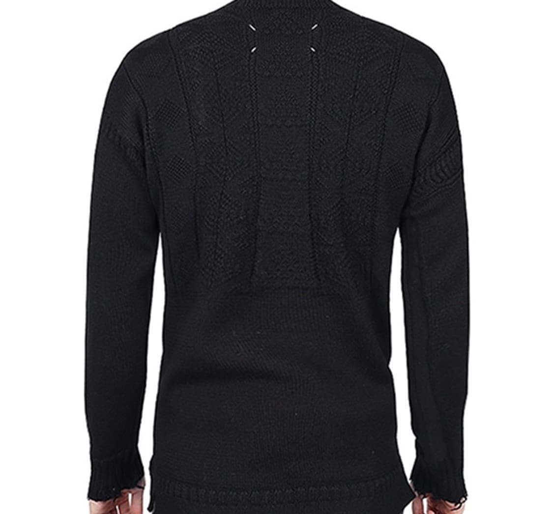 메종마르지엘라 하프 케이블 패턴 울 니트 xl팝니다 상품이미지1