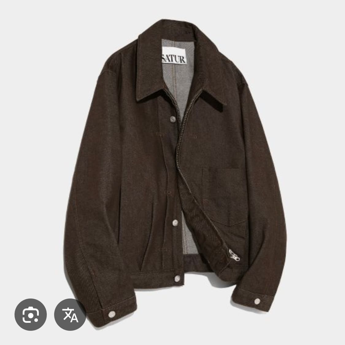 SATUR  카이엔 데님 집업 트러커 자켓L 상품이미지2