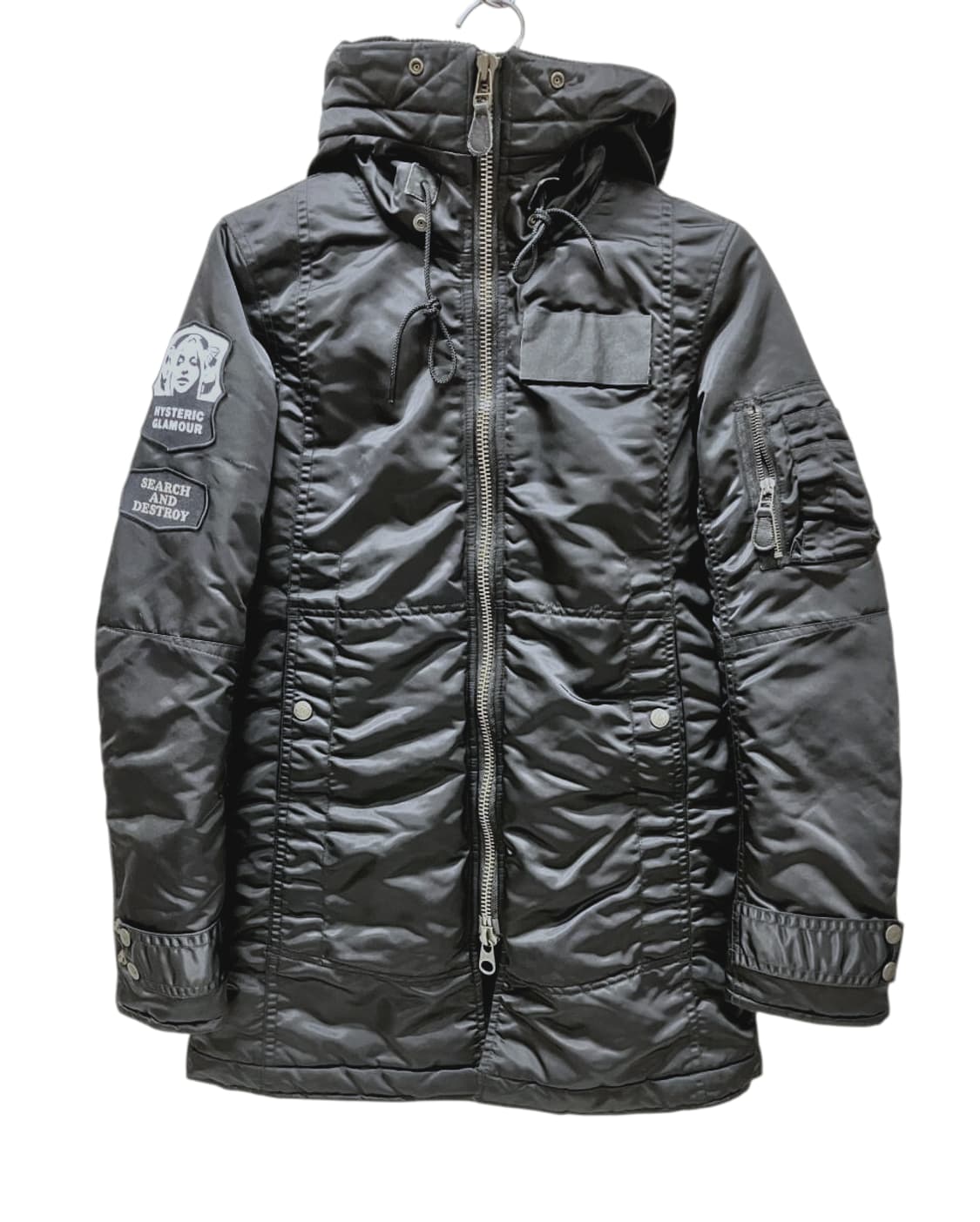 히스테릭 글래머 유니섹스 롱 다운 코트 y2k 프리마로프트 상품이미지1