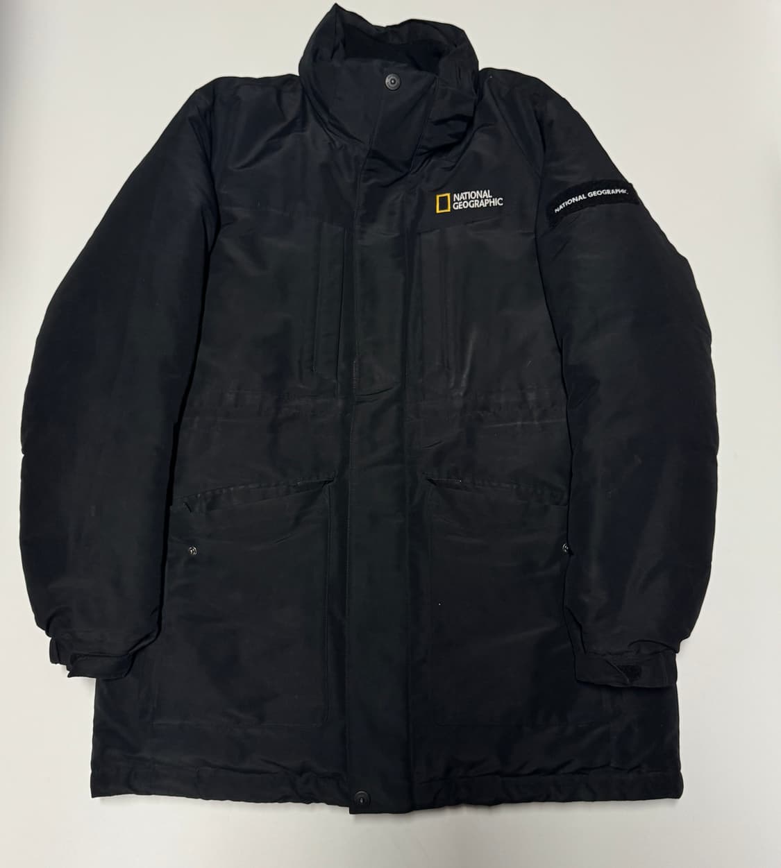 내셔널지오그래픽 덕 다운 패딩 점퍼 M ~ L 블랙 상품이미지1
