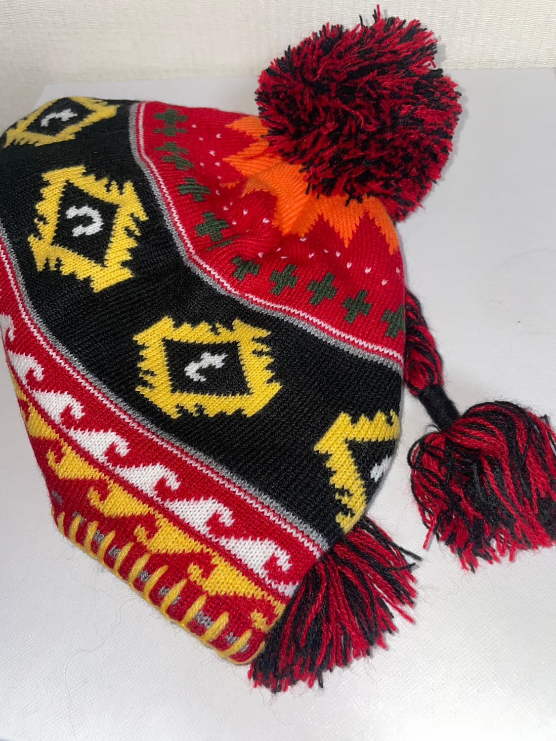 디스이즈네버댓 Pom earflap beanie red 상품이미지4