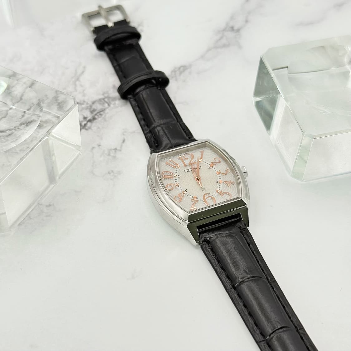 80s90s 빈티지 세이코 루키아 기요쉐 패턴 썬레이 워치 상품이미지8