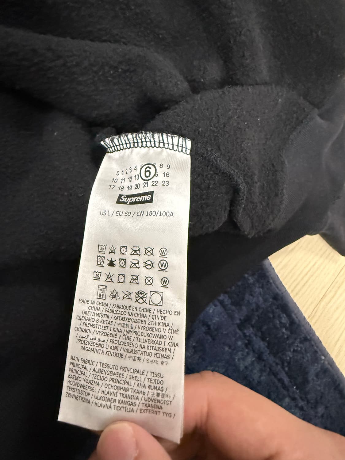 슈프림XMM6 집업 후드 L사이즈 상품이미지3