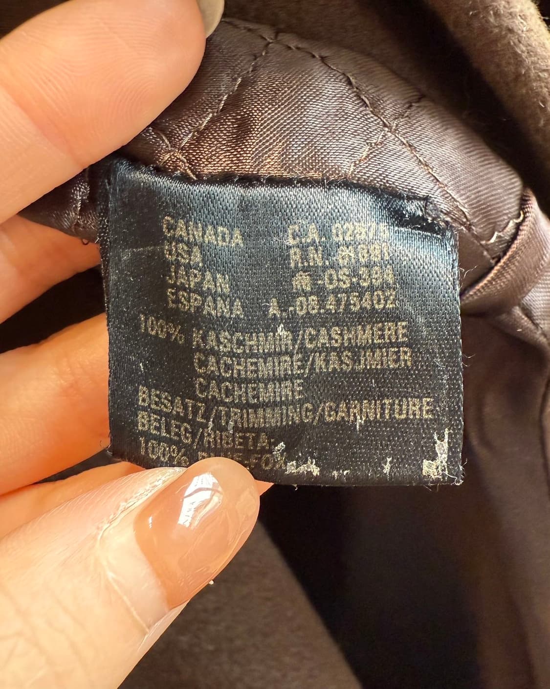 에스카다 브라운 캐시미어혼방 넥카라퍼 코트 상품이미지9