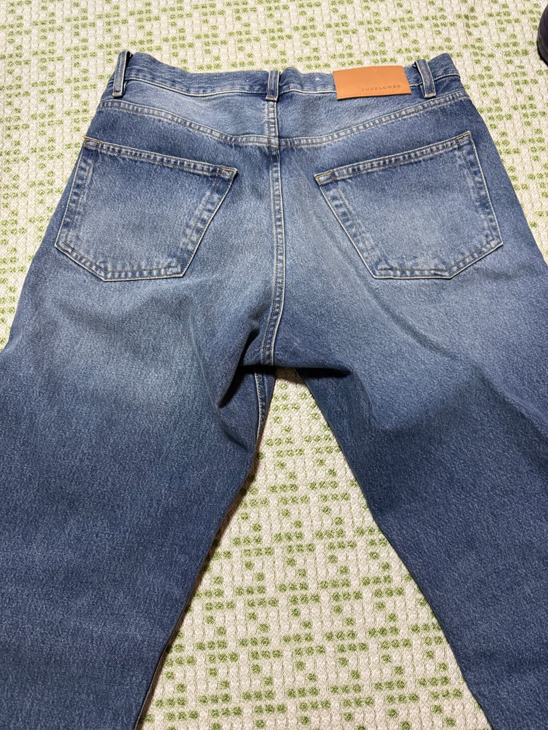 선플라워 루즈핏 미드 블루 31/32 상품이미지4