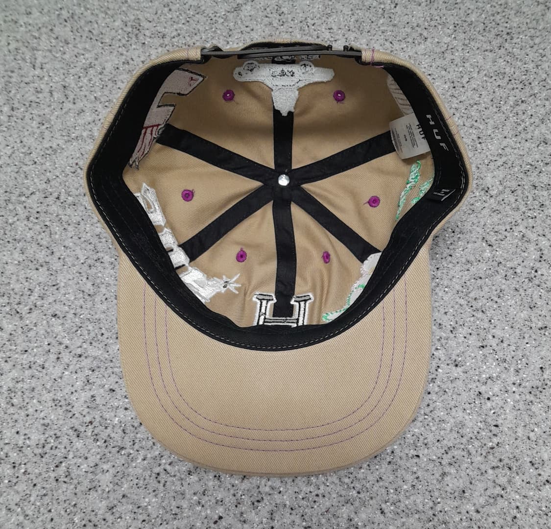 💥허프 자수와펜 패치 스냅백 (베이지)
 상품이미지6