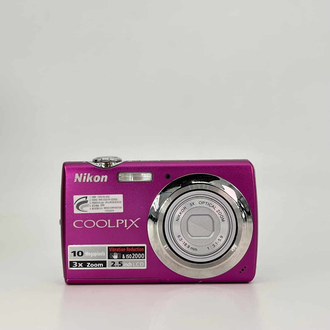 니콘 쿨픽스 Nikon Coolpix S220 딥핑크 상품이미지1