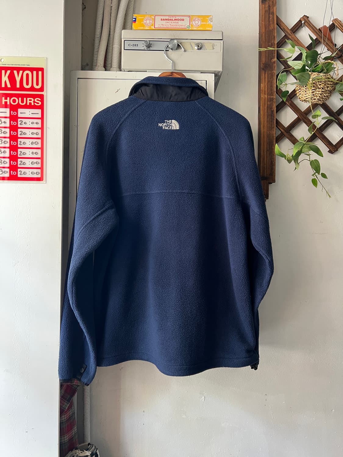 [M]노스페이스 해외판 센터로고 네이비 집업 플리스 상품이미지7