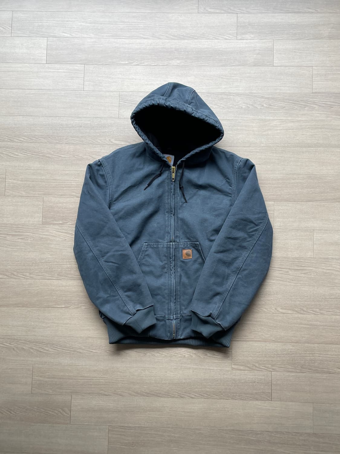 칼하트 j130 STM 스톰블루그레이 액티브 자켓 샌드스톤 상품이미지1