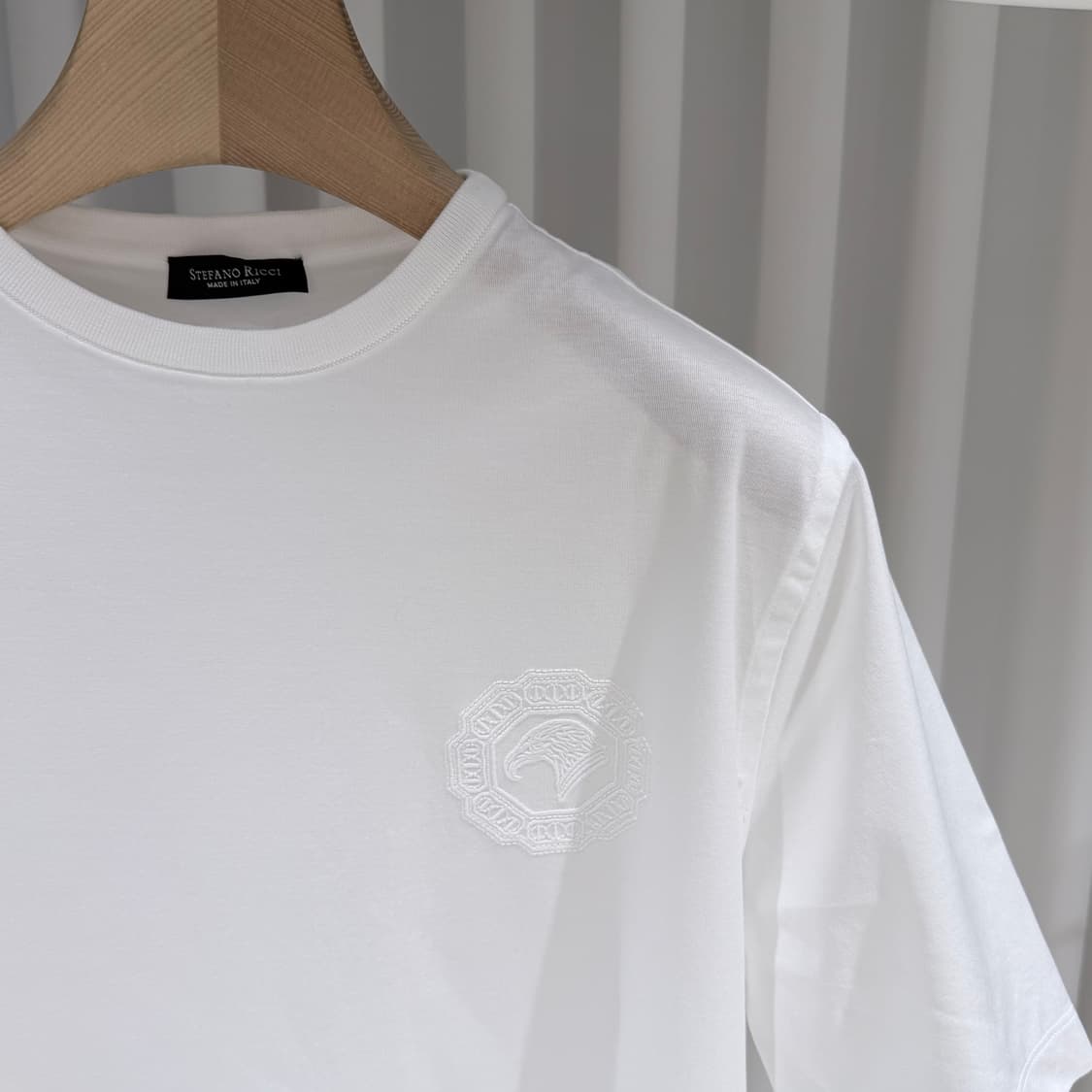 (A+/50) / 스테파노리치 코튼 크루넥 반팔 티셔츠 화이트 상품이미지4