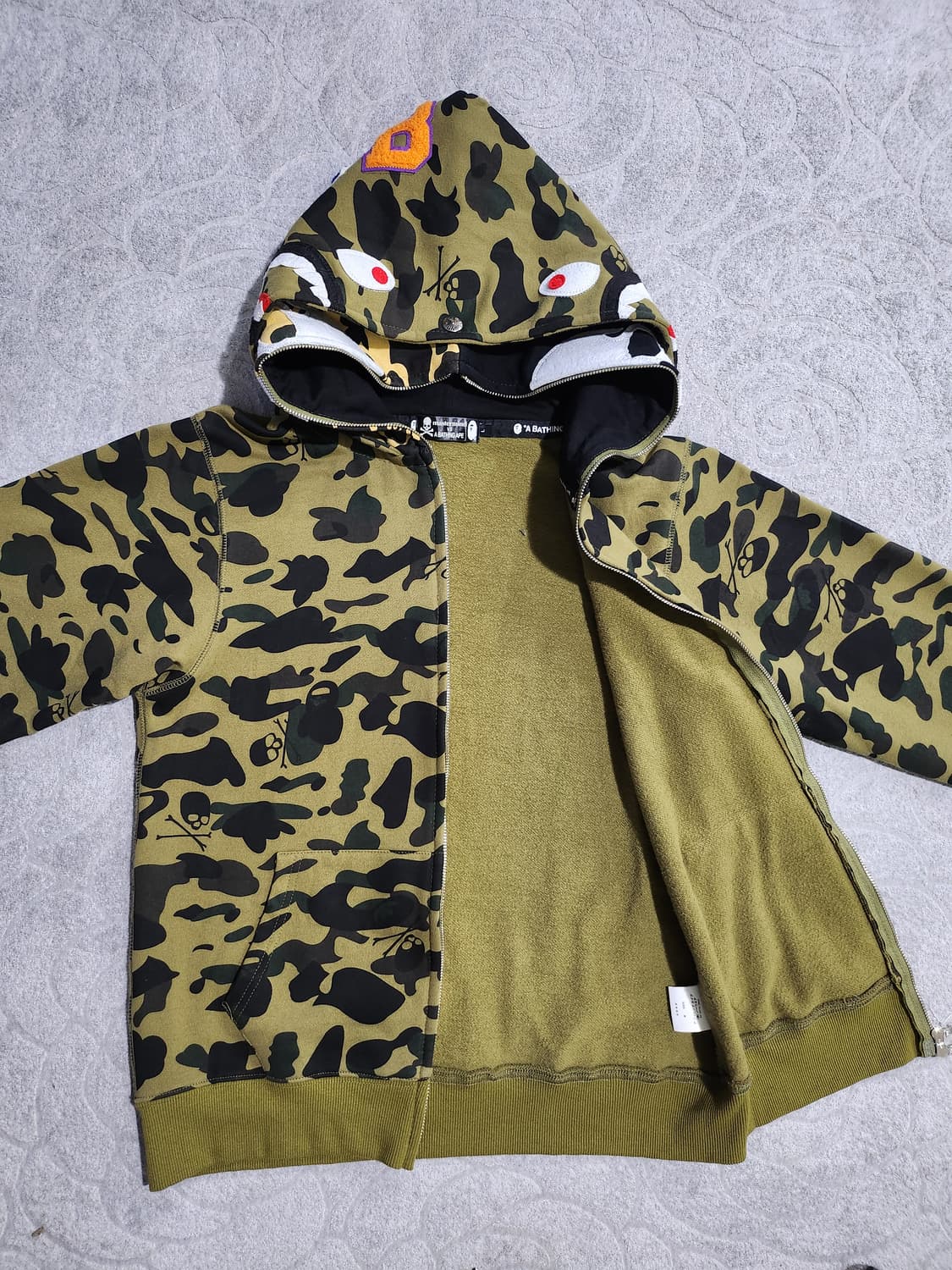 BAPE) x mastermind JAPAN 콜라보 스타일 풀집 후디 L 상품이미지3