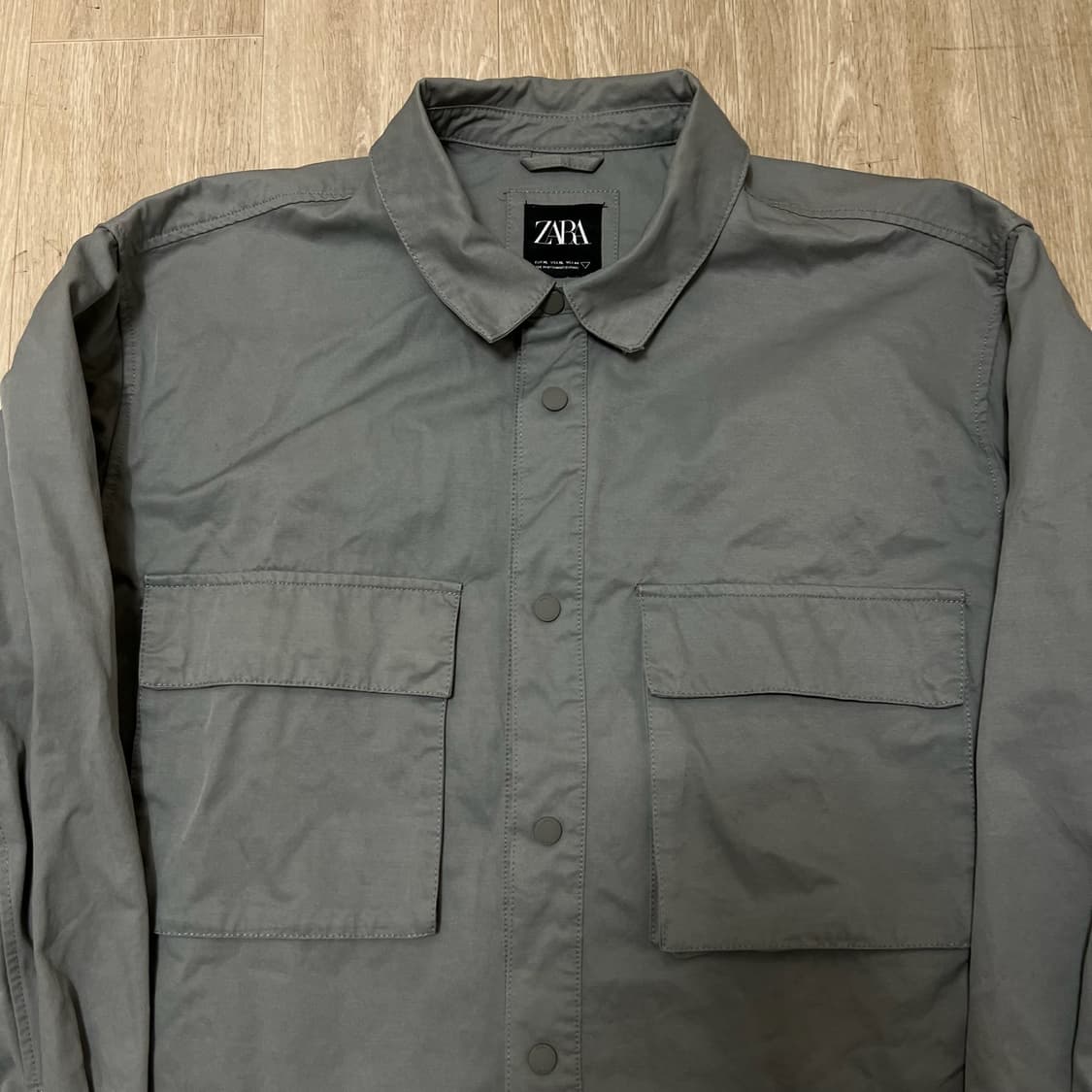 자라 남성 오버핏 포켓 셔츠 자켓 XL/105  상품이미지2