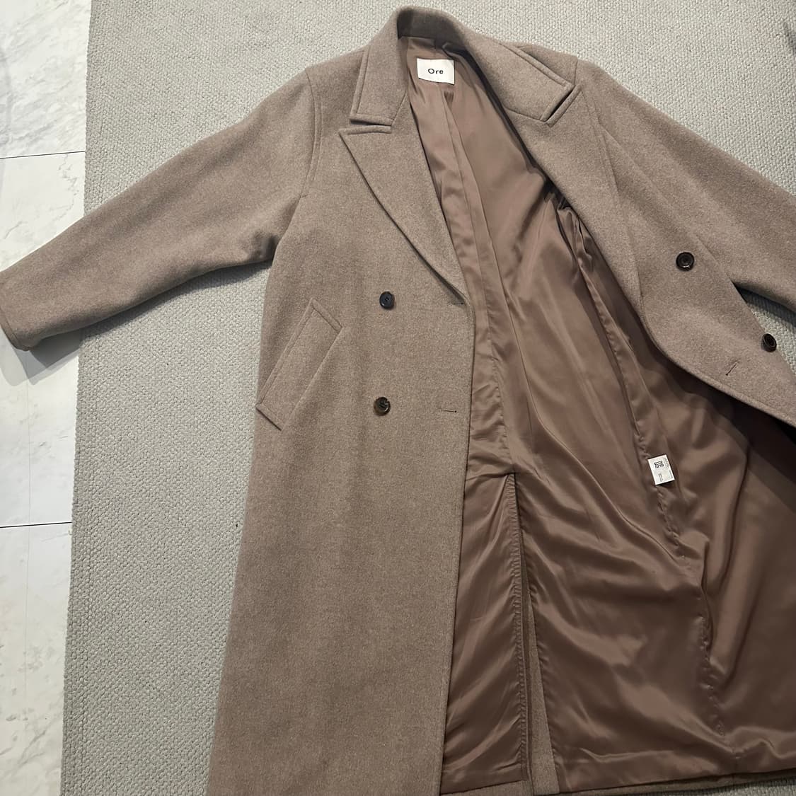 Ore 오어 울 캐시미어 더블 코트 상품이미지6