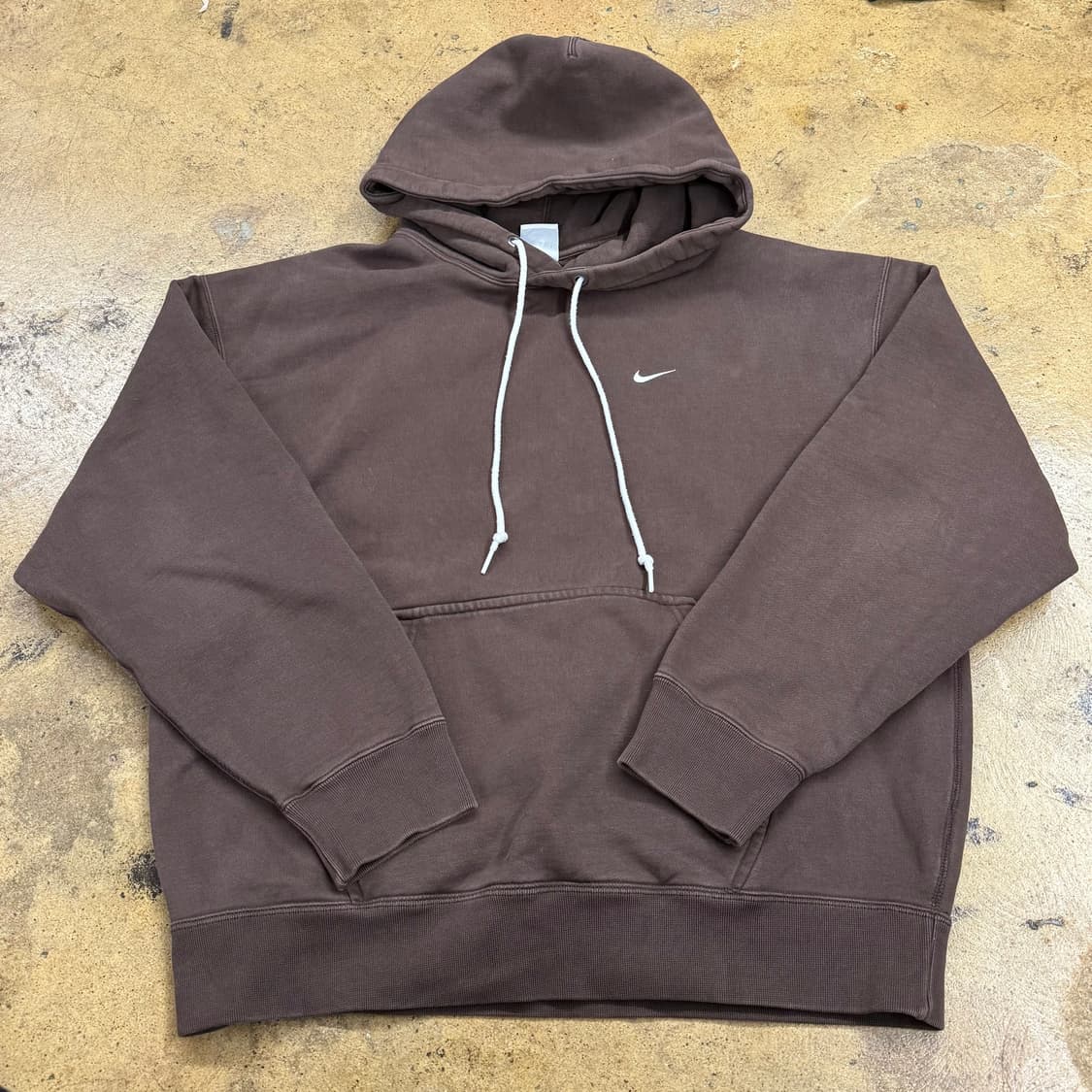 [정품/XL] 나이키 스우시 브라운 후드티 nrg b15 상품이미지2