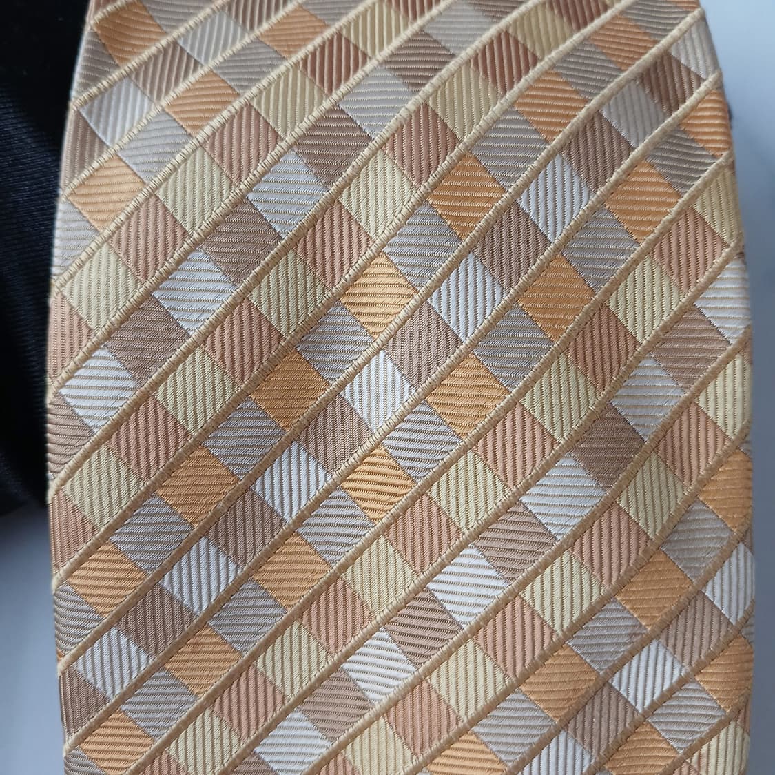 짐톰슨 실크 옐로우 자카드 넥타이  9.6CM A+등급 A19350 
 상품이미지7