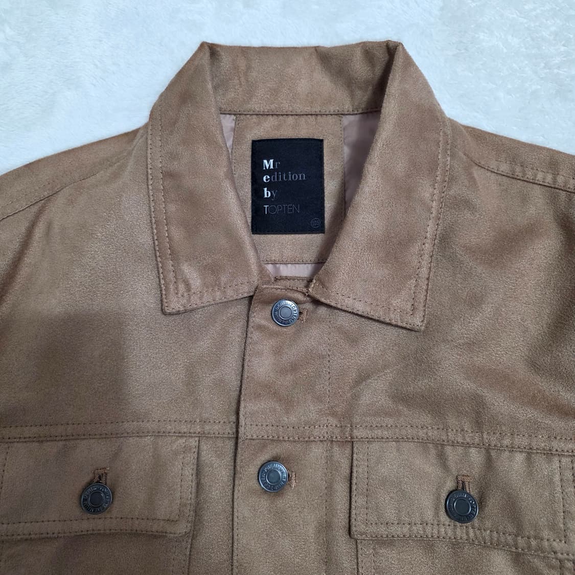 (XL)탑텐 스웨이드 트러커 자켓 브라운 상품이미지2