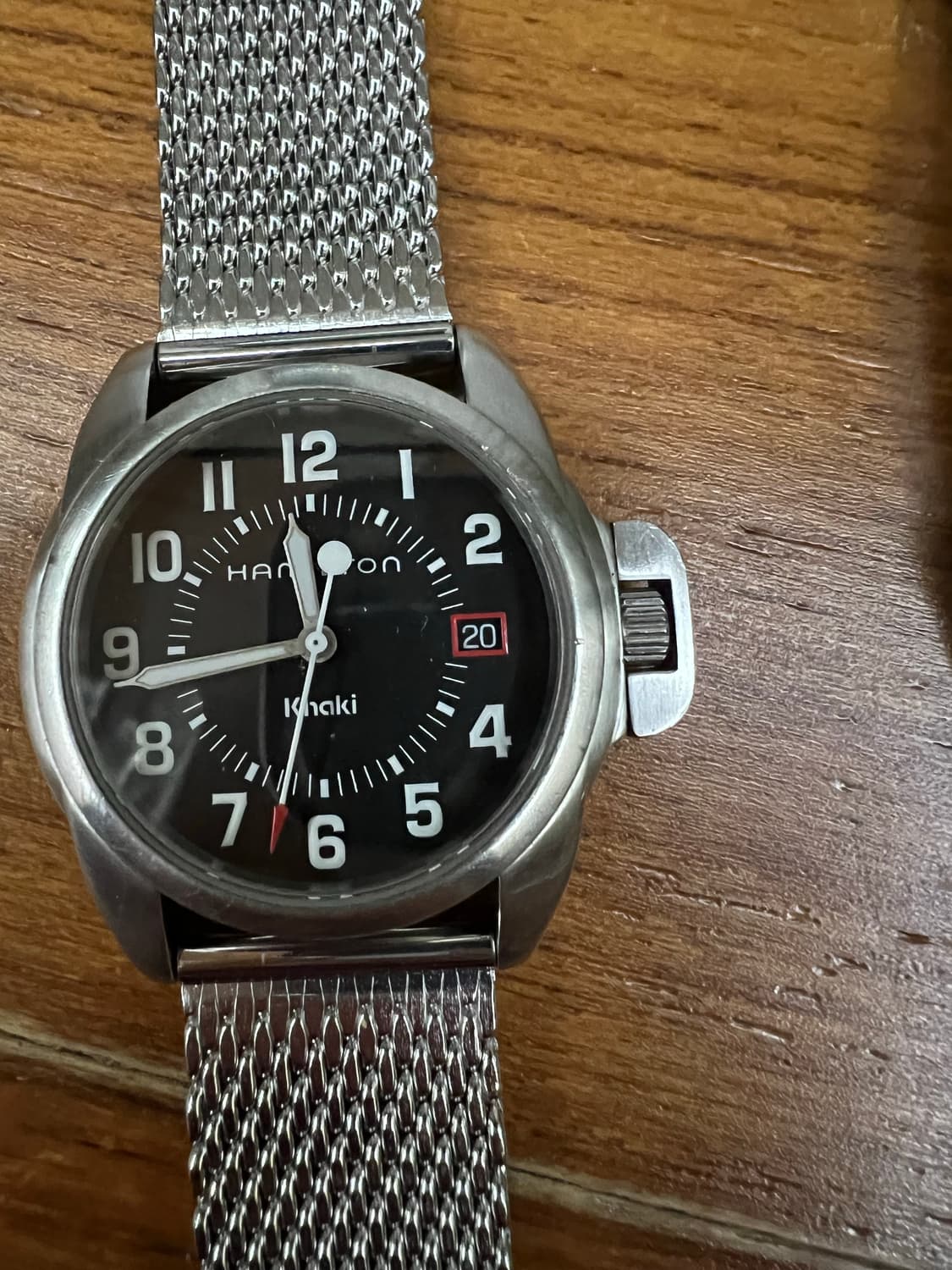 극레어 해밀턴 카키필드 빈티지 파네라이맛 검판 상품이미지6