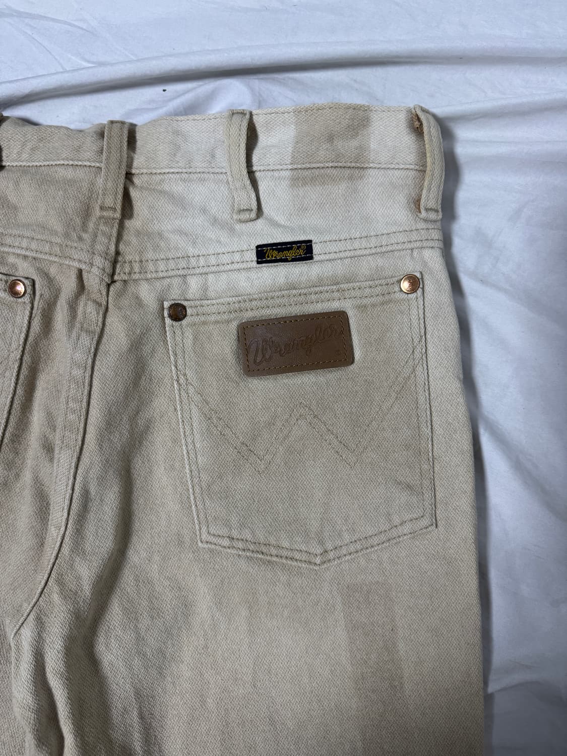 90s 랭글러 카우보이컷 슬림핏 데님팬츠 936tan 상품이미지3