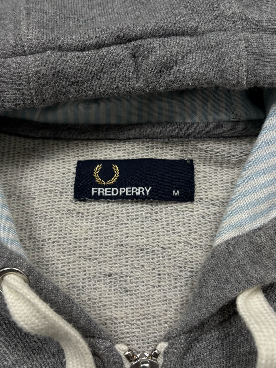 프레드페리 그레이 후드집업 상품이미지6
