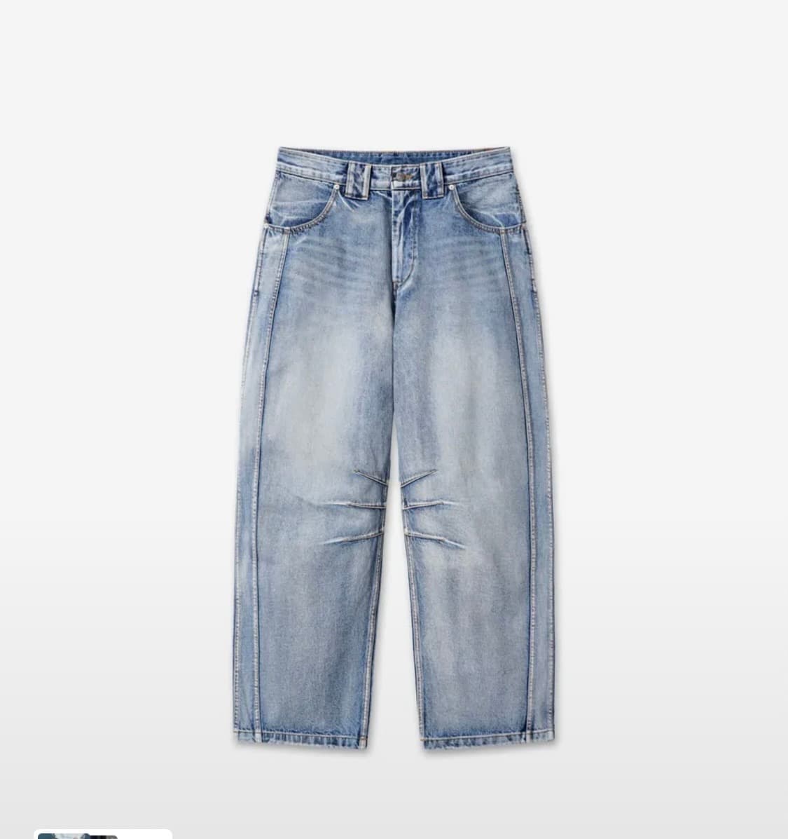 9999아카이브 테크니컬 커브드 진 2사이즈 상품이미지3