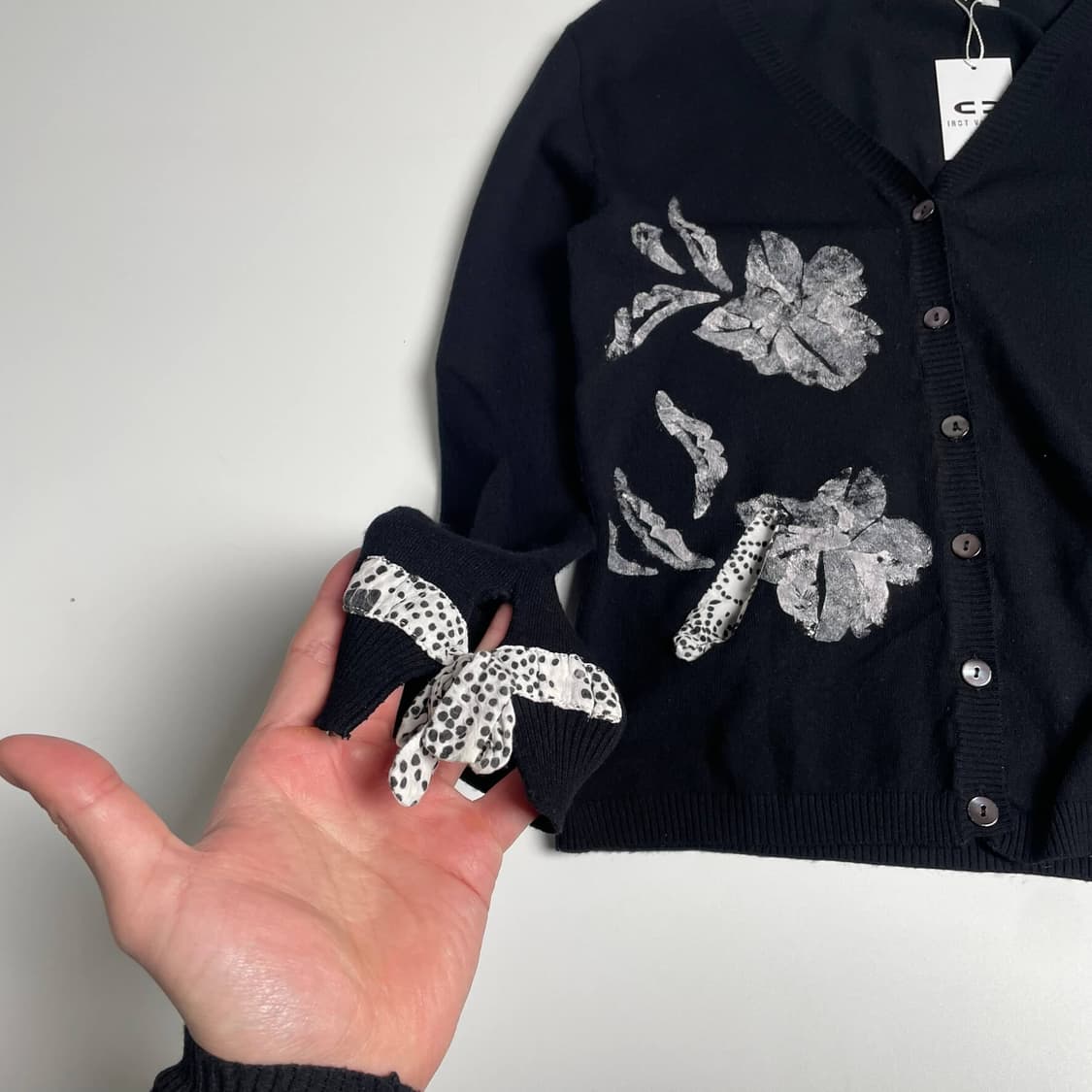 Lorella braglia 플라워 페인트 가디건 (italy) 상품이미지4