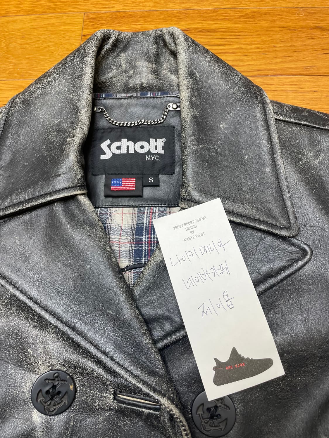 SCHOTT/ 가죽 자켓/ S 상품이미지8
