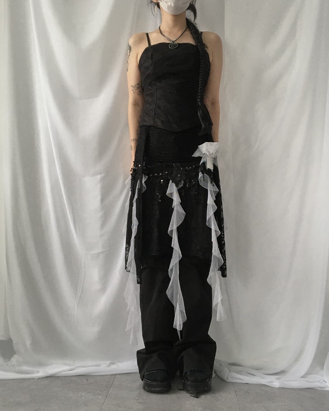 Ruffle point 2way skirt 상품이미지5