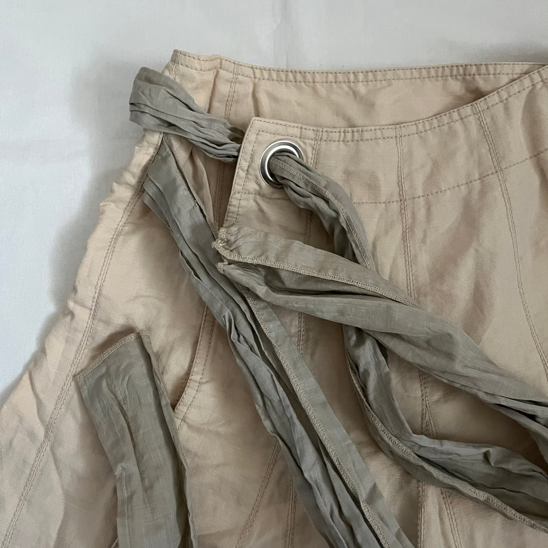 vintage eyelet wrap mermaid skirt 상품이미지5