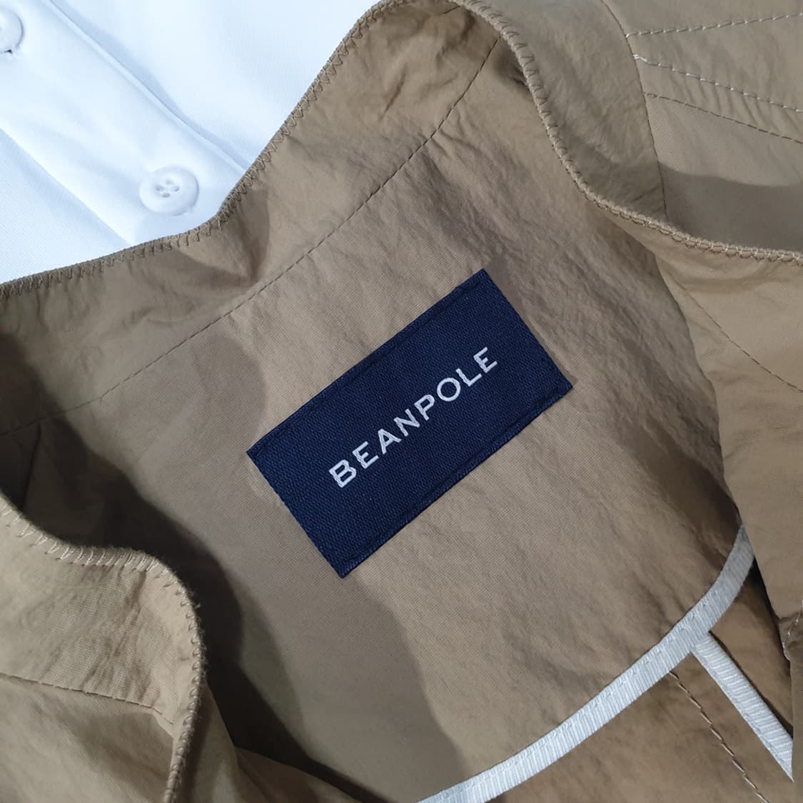 빈폴레이디스 옐로이시 브라운 벨티드 싱글 점퍼 90 상품이미지5