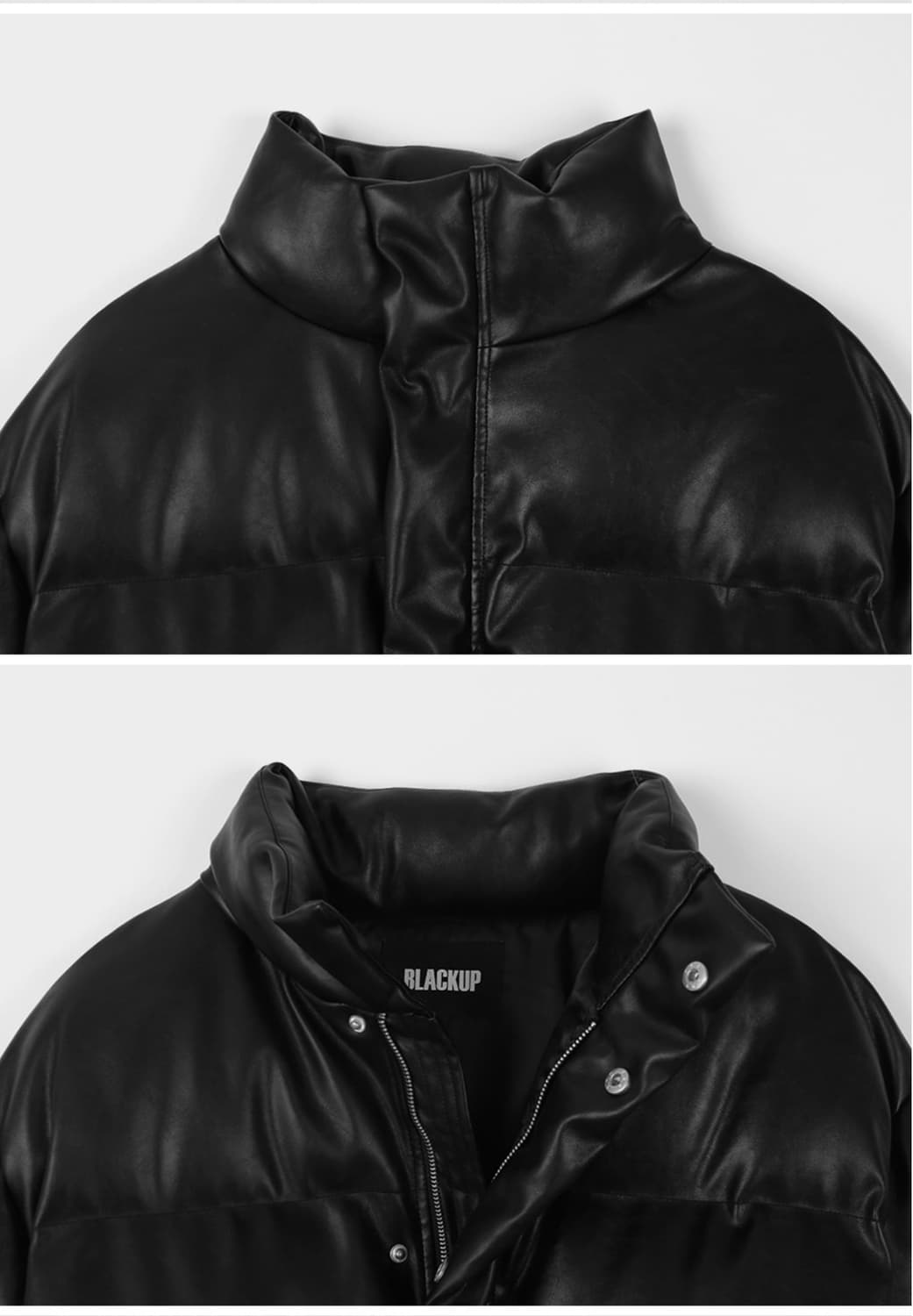 블랙업 마론디 레더 패딩 메이드 패딩 상품이미지4