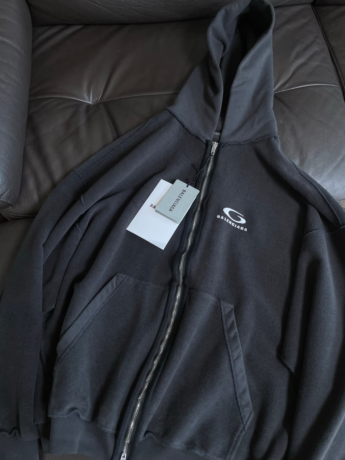 발렌시아가 루프 아이콘 인사이드아웃 후드집업 L 상품이미지1