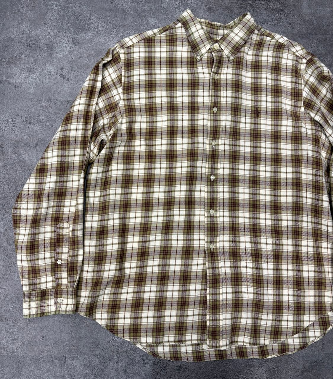 폴로 랄프로렌 플란넬 체크 셔츠 긴팔 상품이미지2