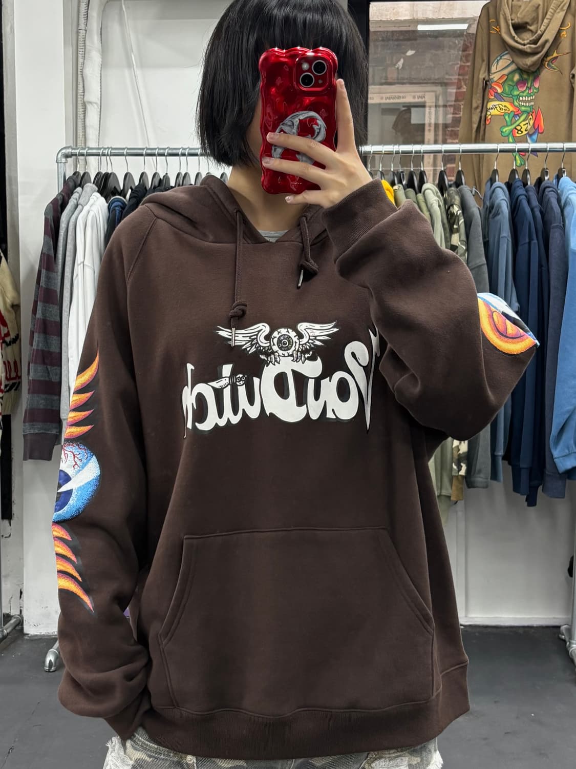 본더치 아이볼 로고 오버핏 후드티 상품이미지1