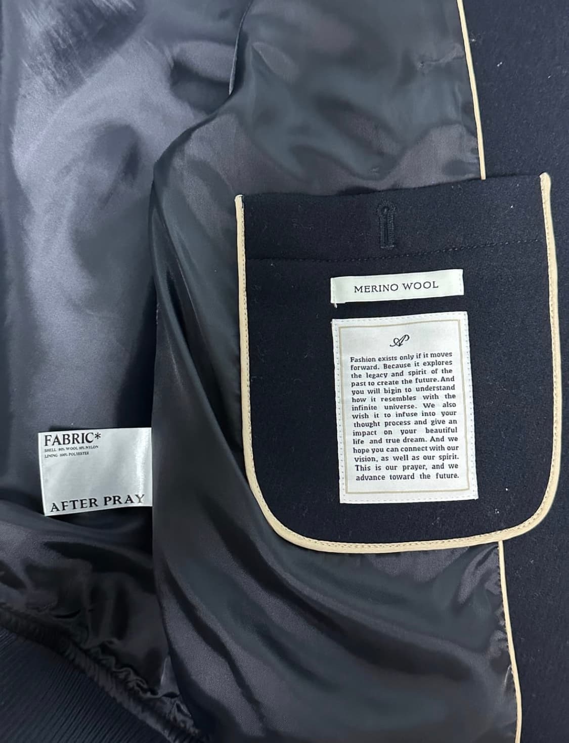 (L) 애프터프레이 리가즈 해링턴 블루종 네이비 상품이미지3