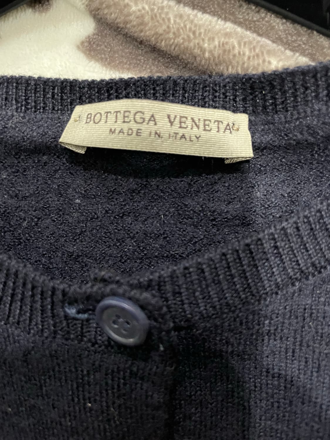 보테가 베네타 네이비 울 가디건 38 정품 상품이미지3