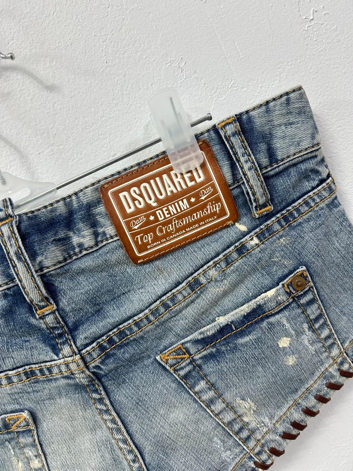 [DSQUARED] 디스퀘어드 웨스턴 테슬 y2k 데님 숏츠 상품이미지9