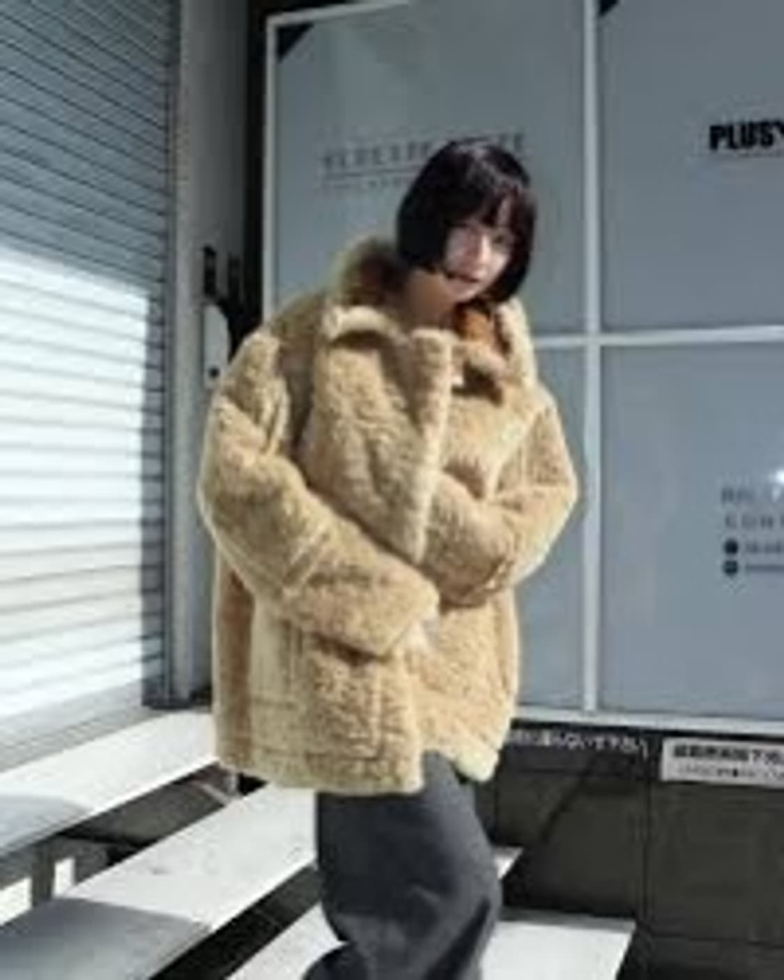 퍼버즈 리버시블 무스탕 코트 상품이미지10
