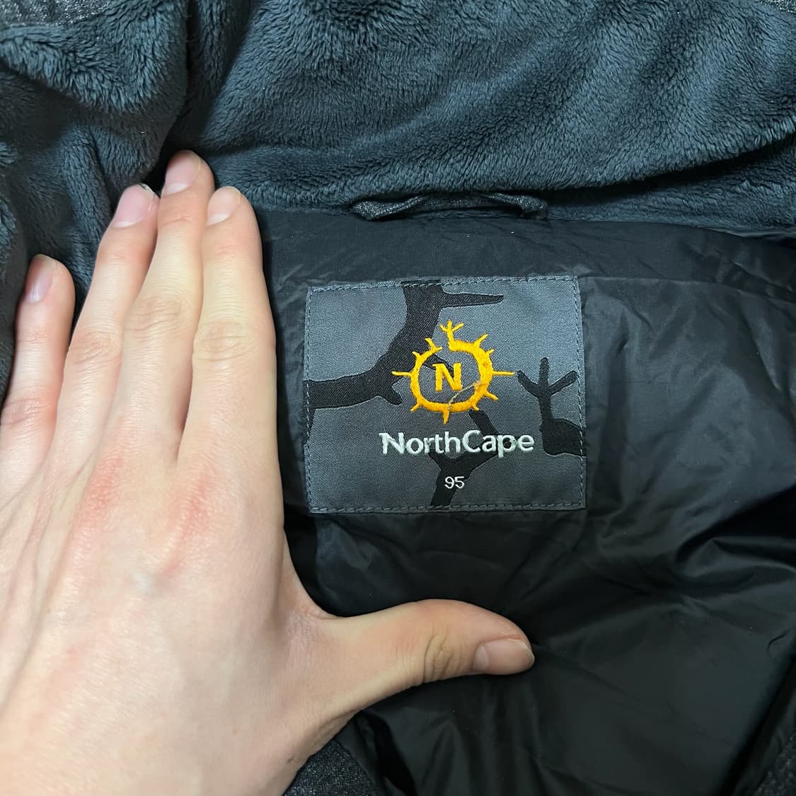 노스케이프 로고 덕다운 후드 롱패딩 M/95  상품이미지5