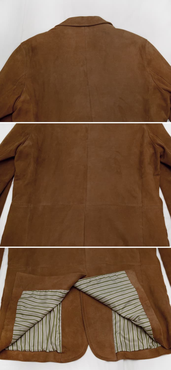 헨리코튼 고트스킨 누벅 스웨이드 레더 블레이저 자켓 (100) 상품이미지5