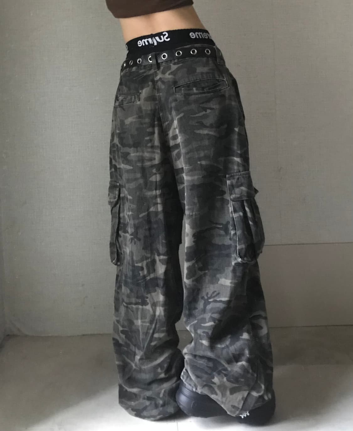 와이드핏 카모 카고팬츠 상품이미지4