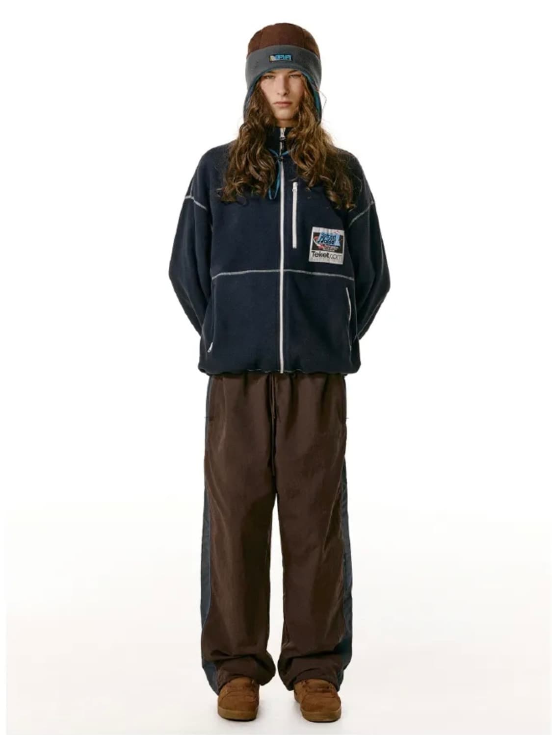 [L] 테켓 징글 월드 트랙팬츠 브라운 상품이미지3