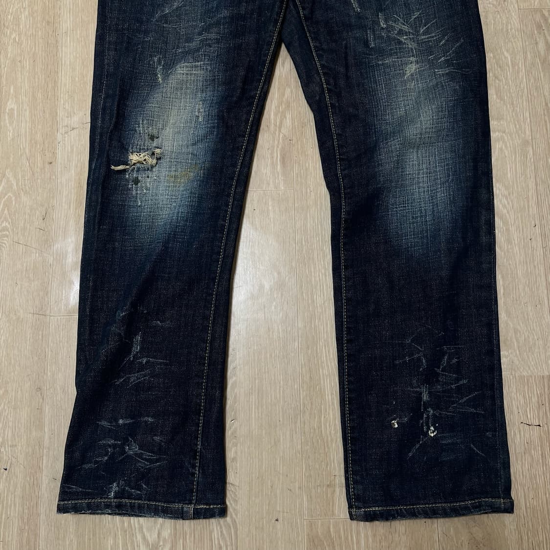디스퀘어드2 여성 데미지 워싱 데님 청바지 50  상품이미지4