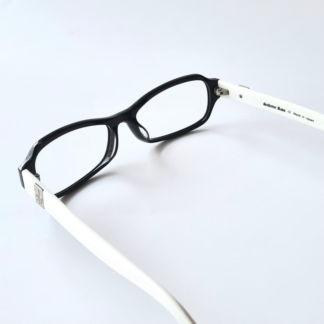 데드스탁 Salvator Rosa 블랙 &화이트 뿔테 안경 723 상품이미지5