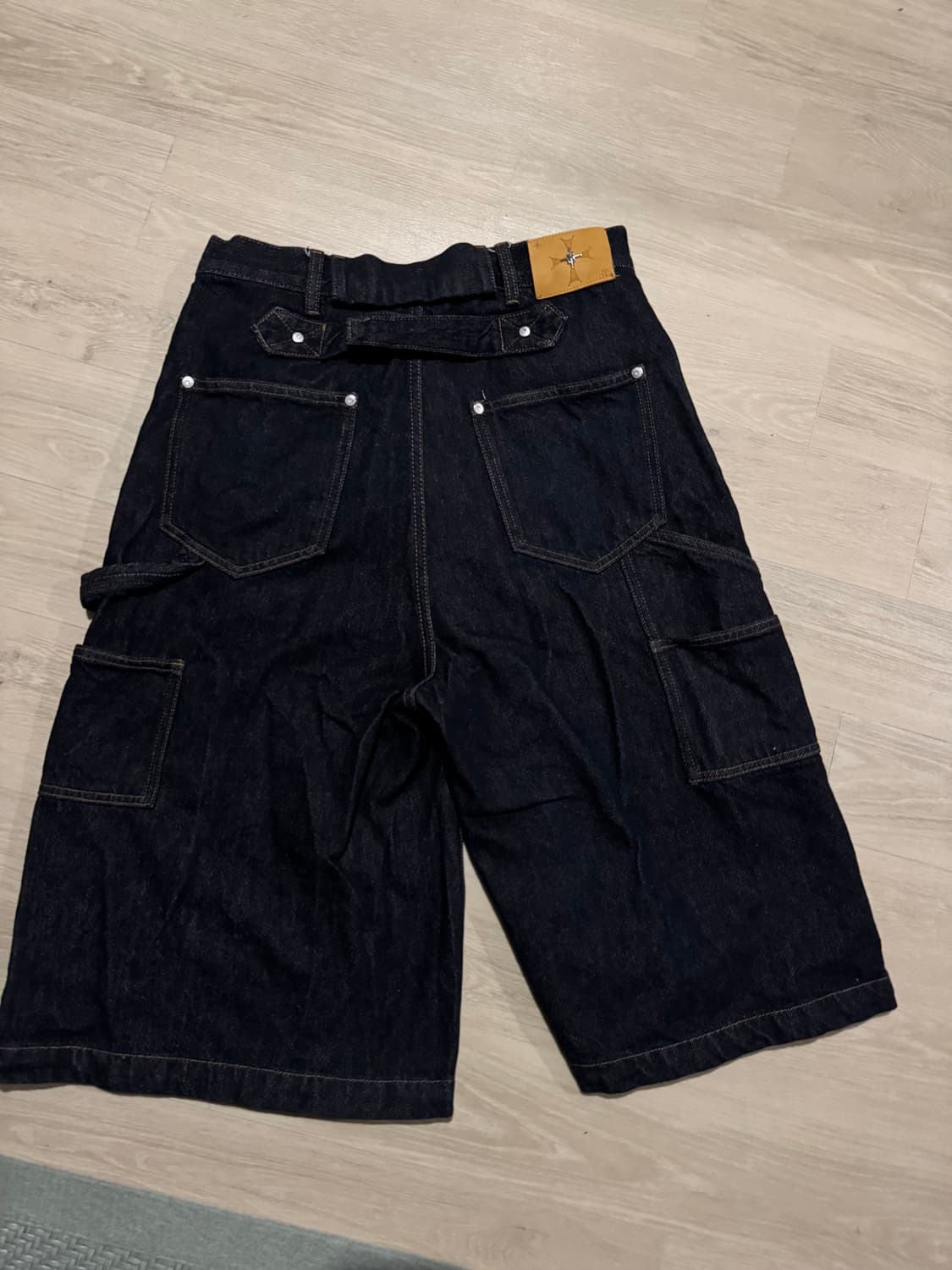 [M] Steepc lazy indigo denim shorts 상품이미지2